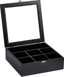 Boîte à Thé Relaxdays Bois - Boîte à Thé 7 Compartiments - Magasin De Thé - Boîte à Thé - Boîte à Thé - Boîte Noire 36 Boîte à Thé Relaxdays Bois - Boîte à Thé 7 Compartiments - Magasin De Thé - Boîte à Thé - Boîte à Thé - Boîte Noire -Dégustation Délicate 1000x1200 3