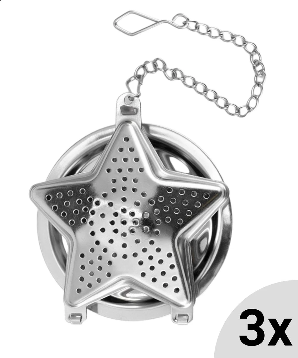 Passoire à Thé En Forme D'étoile , Y Compris Plaque Goutte à Goutte - Set De 3 Pièces - Boule à Thee Pour Le Thé En Feuilles - Filtre à Thee Pour Le Thé En Feuilles - Boule à Thé 3 Passoire à Thé En Forme D'étoile , Y Compris Plaque Goutte à Goutte - Set De 3 Pièces - Boule à Thee Pour Le Thé En Feuilles - Filtre à Thee Pour Le Thé En Feuilles - Boule à Thé