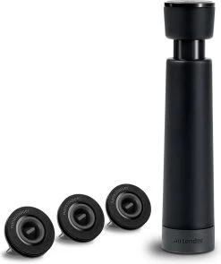 Pompe à Vin Airtender - Pompe à Vide Avec 3 Bouchons à Vide Nanostopper - Pompe à Vin - Bouchons à Vin