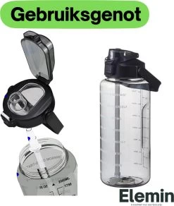 Gourde 2 Litres + Housse Et Sangle De Transport Pour Téléphone, Airpods Et Clés - Gourde Sport - Gourde Sport - Gourde -Dégustation Délicate 1015x1200 2