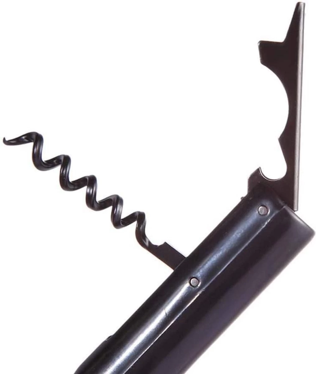 Couteau à Vin Edition Serveur - Couteau Sommelier - Tire - Bouchon à Vin - Ouvreur De Vin - Bières Ouvre - Ouvre - Bouteille - En Acier Inoxydable Et En Plastique - Zwart 8 Couteau à Vin Edition Serveur - Couteau Sommelier - Tire - Bouchon à Vin - Ouvreur De Vin - Bières Ouvre - Ouvre - Bouteille - En Acier Inoxydable Et En Plastique - Zwart – Image 6