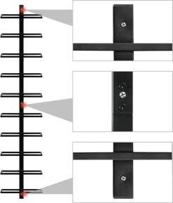 Casier à Vin, Porte-bouteilles, Casier à Bouteilles, Casier De Rangement Mural, Métal, 10 Bouteilles, Noir 18 Casier à Vin, Porte-bouteilles, Casier à Bouteilles, Casier De Rangement Mural, Métal, 10 Bouteilles, Noir -Dégustation Délicate 1025x1200 1