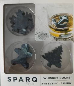 Sparq Home - Pierres à Whisky - Noël - Set De 3 - Pierres à Whisky - Pierre à Savon - Pierre à Savon - Glaçons - Cadeau De Noël