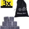 Whisky Stones Set De Pierres à Whisky Glaçons Réutilisables De Luxe - 27 Pièces