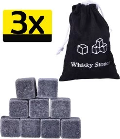 Whisky Stones Set De Pierres à Whisky Glaçons Réutilisables De Luxe - 27 Pièces