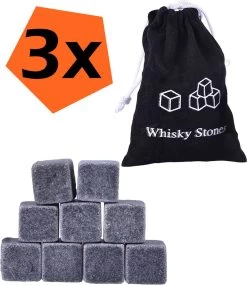 Pierres à Whisky Pour Boissons Froides - Pierres à Whisky Réutilisables - Pierres à Whisky Glaçons - 28 Pièces