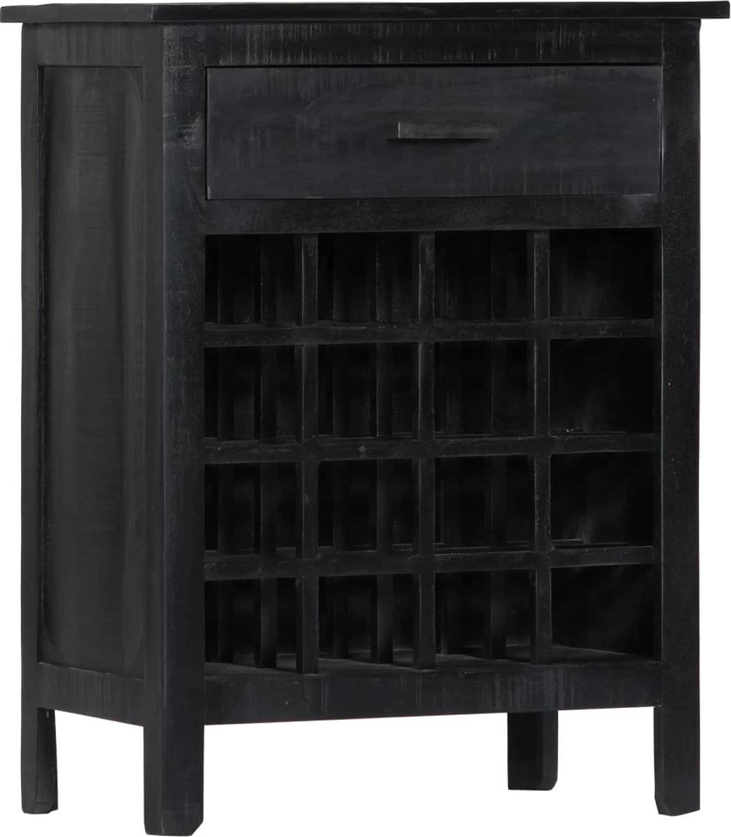 Prolenta Premium - Casier à Vin 56x35x75 Cm Bois De Manguier Massif Noir - Maison Et Jardin 12 Prolenta Premium - Casier à Vin 56x35x75 Cm Bois De Manguier Massif Noir - Maison Et Jardin – Image 10