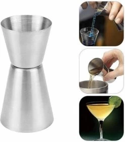 Tasse à Mesurer 50ML - Jigger à Cocktail Professionnel - Tasse à Mesurer - Boisson Forte - Tasse à Mesurer Gin Vodka Rum Wiskey - Buddy Buddy - Acier Inoxydable -Dégustation Délicate 1062x1200 3