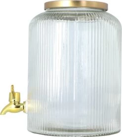 4goodz Carafe à Jus En Verres Avec Robinet Et Couvercle Dorés 5 Litres 19 4goodz Carafe à Jus En Verres Avec Robinet Et Couvercle Dorés 5 Litres -Dégustation Délicate 1066x1200 3