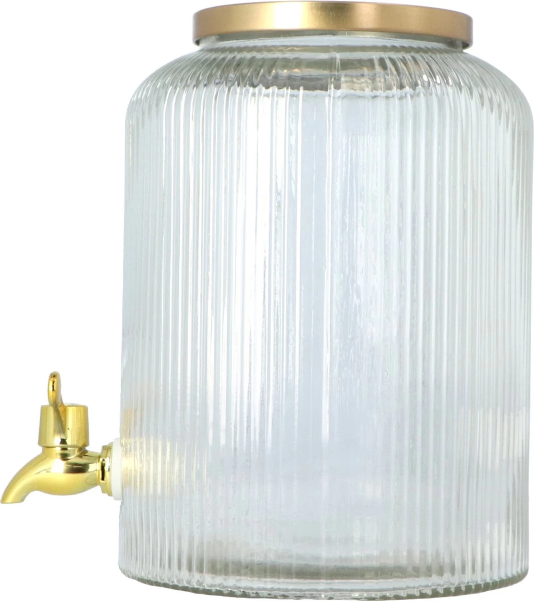 4goodz Carafe à Jus En Verres Avec Robinet Et Couvercle Dorés 5 Litres 10 4goodz Carafe à Jus En Verres Avec Robinet Et Couvercle Dorés 5 Litres – Image 8