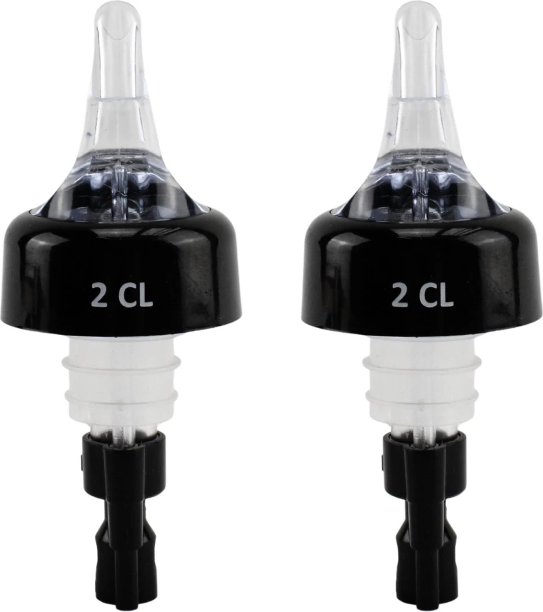 Veluw Bullet Measure Verser 2 Cl - Boisson Professionnel Pour Boissons - Zwart - Set De 2 3 Veluw Bullet Measure Verser 2 Cl - Boisson Professionnel Pour Boissons - Zwart - Set De 2