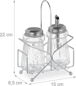 Salière Et Salière Relaxdays - Avec Support - Salière - Distributeur De Sucre - Verre 22 Salière Et Salière Relaxdays - Avec Support - Salière - Distributeur De Sucre - Verre -Dégustation Délicate 1069x1200