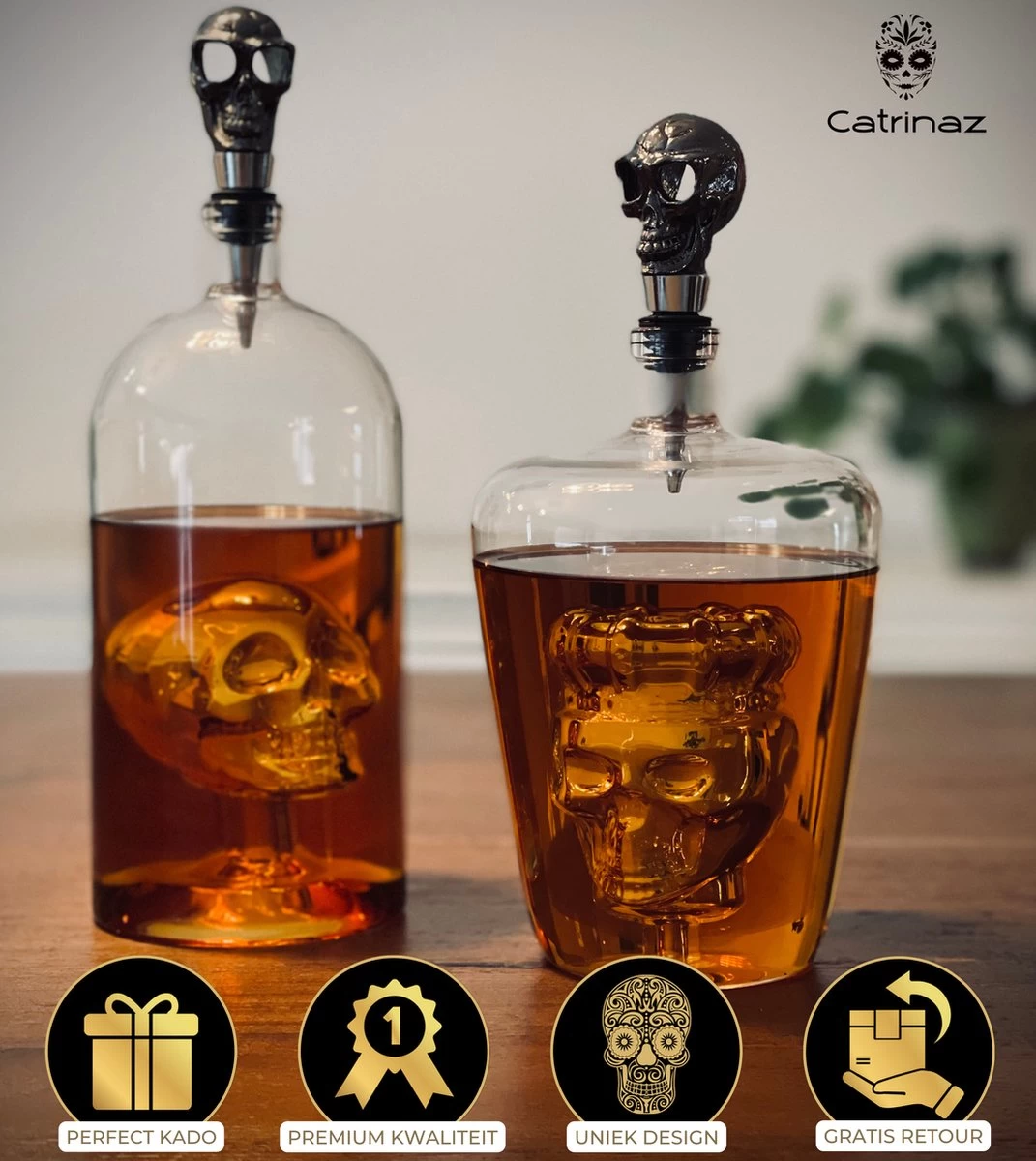 Catrinaz® - Bouchon De Bouteille Premium Avec Tête De Mort - Bouchon à Vin - Noir - Tête De Mort Noire - Tête De Mort - Coffret Cadeau Luxe - Cadeau Uniek - Cadeau Homme Et Femme 4 Catrinaz® - Bouchon De Bouteille Premium Avec Tête De Mort - Bouchon à Vin - Noir - Tête De Mort Noire - Tête De Mort - Coffret Cadeau Luxe - Cadeau Uniek - Cadeau Homme Et Femme – Image 2