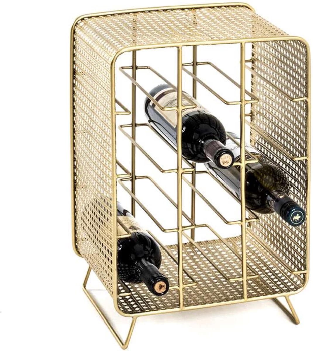 Porte-bouteilles - Porte-bouteilles De Vin Doré Moderne - 12 Bouteilles Optiquement Flottantes - Porte-bouteilles Pré-assemblé - Porte-bouteilles - 30 X 24 X 40 Cm 3 Porte-bouteilles - Porte-bouteilles De Vin Doré Moderne - 12 Bouteilles Optiquement Flottantes - Porte-bouteilles Pré-assemblé - Porte-bouteilles - 30 X 24 X 40 Cm