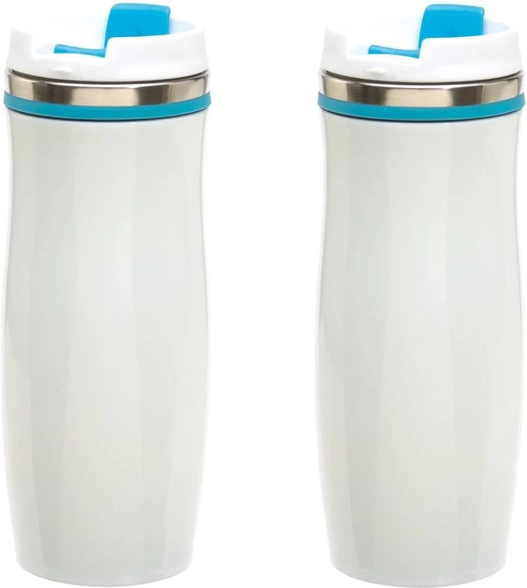Set De 3x Pièces Tasses Chauffantes / Tasses En Acier Inoxydable Hiver Blanc / Turquoise 400 Ml - Tasse Isolante / Tasses Thermos - Double Paroi 3 Set De 3x Pièces Tasses Chauffantes / Tasses En Acier Inoxydable Hiver Blanc / Turquoise 400 Ml - Tasse Isolante / Tasses Thermos - Double Paroi