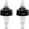 Veluw Bullet Measure Verser 5 Cl - Boisson Professionnel Pour Boissons - Transparent - Set De 2 -Dégustation Délicate 1074x1200