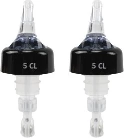 Veluw Bullet Measure Verser 5 Cl - Boisson Professionnel Pour Boissons - Transparent - Set De 2
