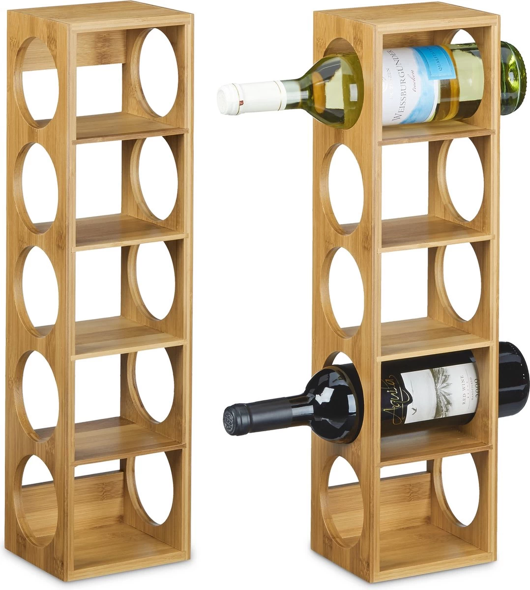 Relaxdays 2 X Casier à Vin En Bambou - Cave à Vin - Casier à Bouteilles - Casier à Vin 3 Relaxdays 2 X Casier à Vin En Bambou - Cave à Vin - Casier à Bouteilles - Casier à Vin