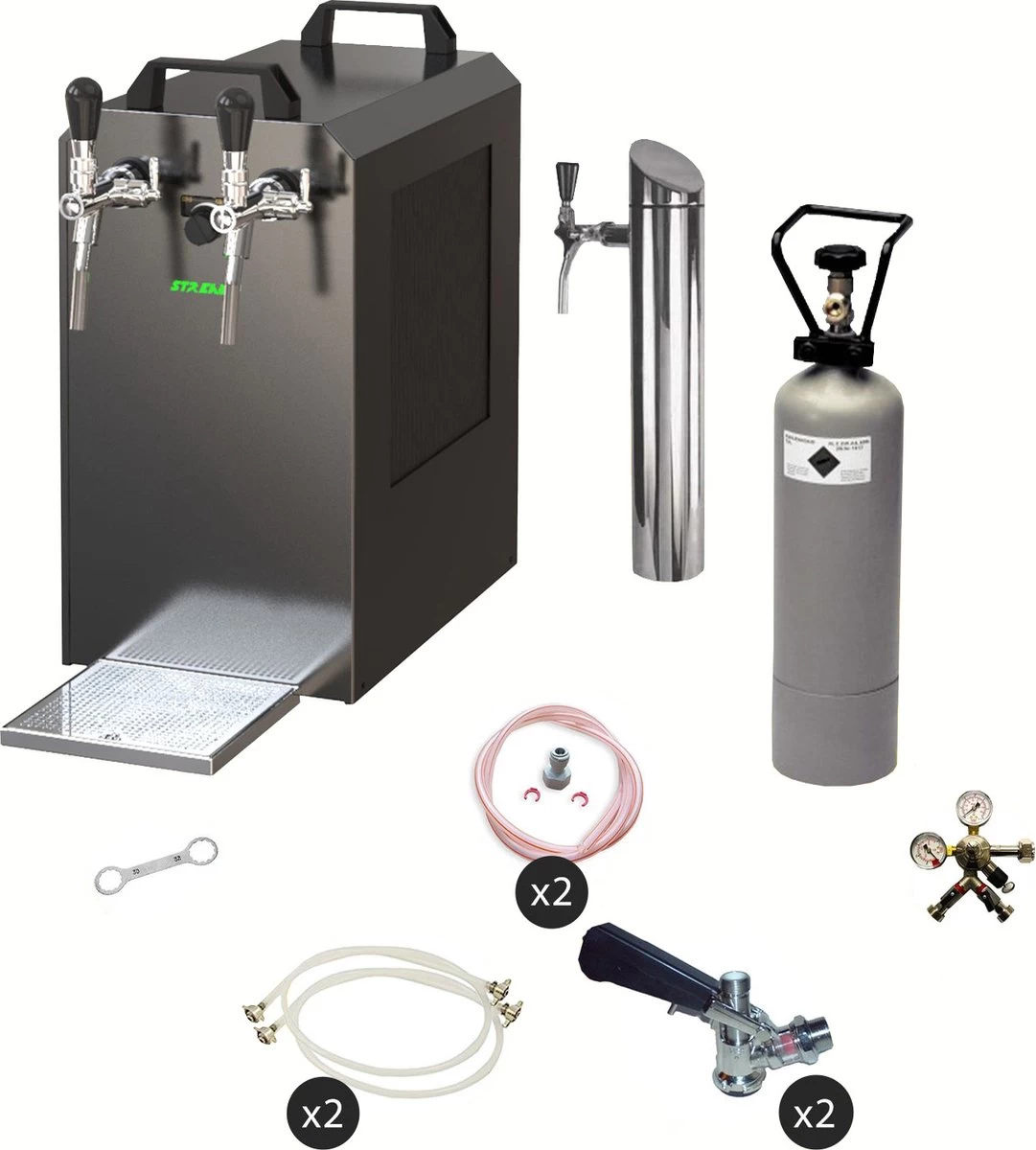 Ensemble Complet - Tireuse à Bière - Box à Bière STREAM 80, Refroidisseur à Circulation Aéroréfrigérant 2 Lignes 4 Ensemble Complet - Tireuse à Bière - Box à Bière STREAM 80, Refroidisseur à Circulation Aéroréfrigérant 2 Lignes – Image 2