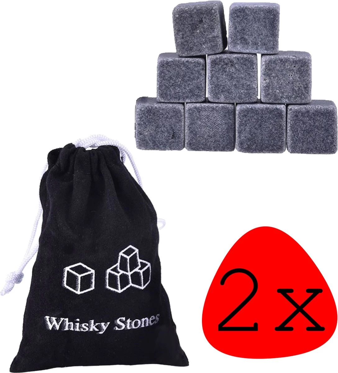 Whisky Stone Ice Cubes - Whisky Stones Réutilisables - Bloc De Glace Whisky Stone Réutilisable - 18 Pièces 3 Whisky Stone Ice Cubes - Whisky Stones Réutilisables - Bloc De Glace Whisky Stone Réutilisable - 18 Pièces