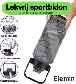 Gourde 2 Litres + Housse Et Sangle De Transport Pour Téléphone, Airpods Et Clés - Gourde Sport - Gourde Sport - Gourde -Dégustation Délicate 1096x1200 7