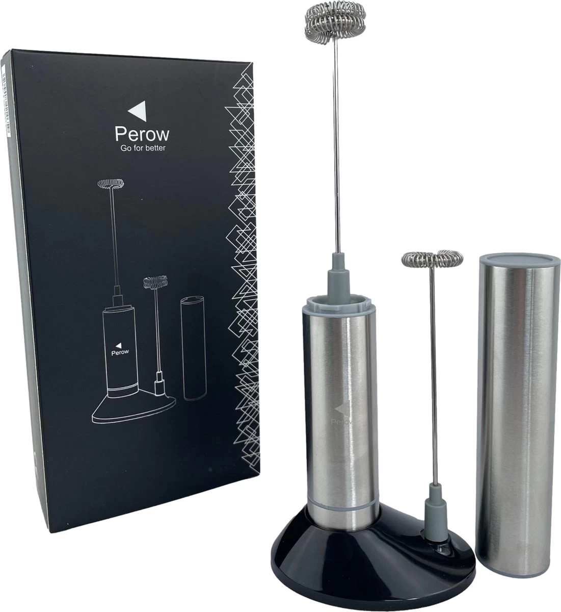 Perow à Lait électrique Perow - Mousseur à Lait - Avec Piles - Argent - Acier Inoxydable 3 Perow à Lait électrique Perow - Mousseur à Lait - Avec Piles - Argent - Acier Inoxydable