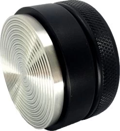 Expresso écarlate | Tamper "Grande Flat" Pour Barista; Avec Rainures 3D Pour Une Extraction Parfaite Avec Des Machines Porte-tamis; Des Tailles Différentes; à Toute épreuve. Noir 58 Mm