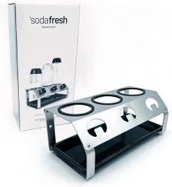 Sodafresh - Porte-bouteille Et égouttoir Haut De Gamme Pour Toutes Les Bouteilles Sodastream - 100 % Acier Inoxydable -Dégustation Délicate 1105x1200