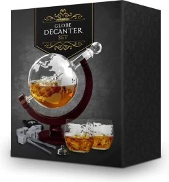 MikaMax Whiskey Globe Decanter Deluxe Set - 0,9 L - Incl. 2 Verres -Dégustation Délicate 1112x1200 1