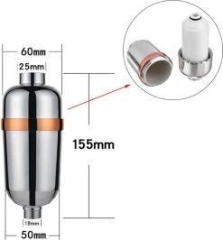 Adoucisseur D'eau Vitafa® - Filtre à Eau De Douche - Purificateur D'eau - Filtre De Douche - 15 Niveaux - Blauw -Dégustation Délicate 1114x1200 5