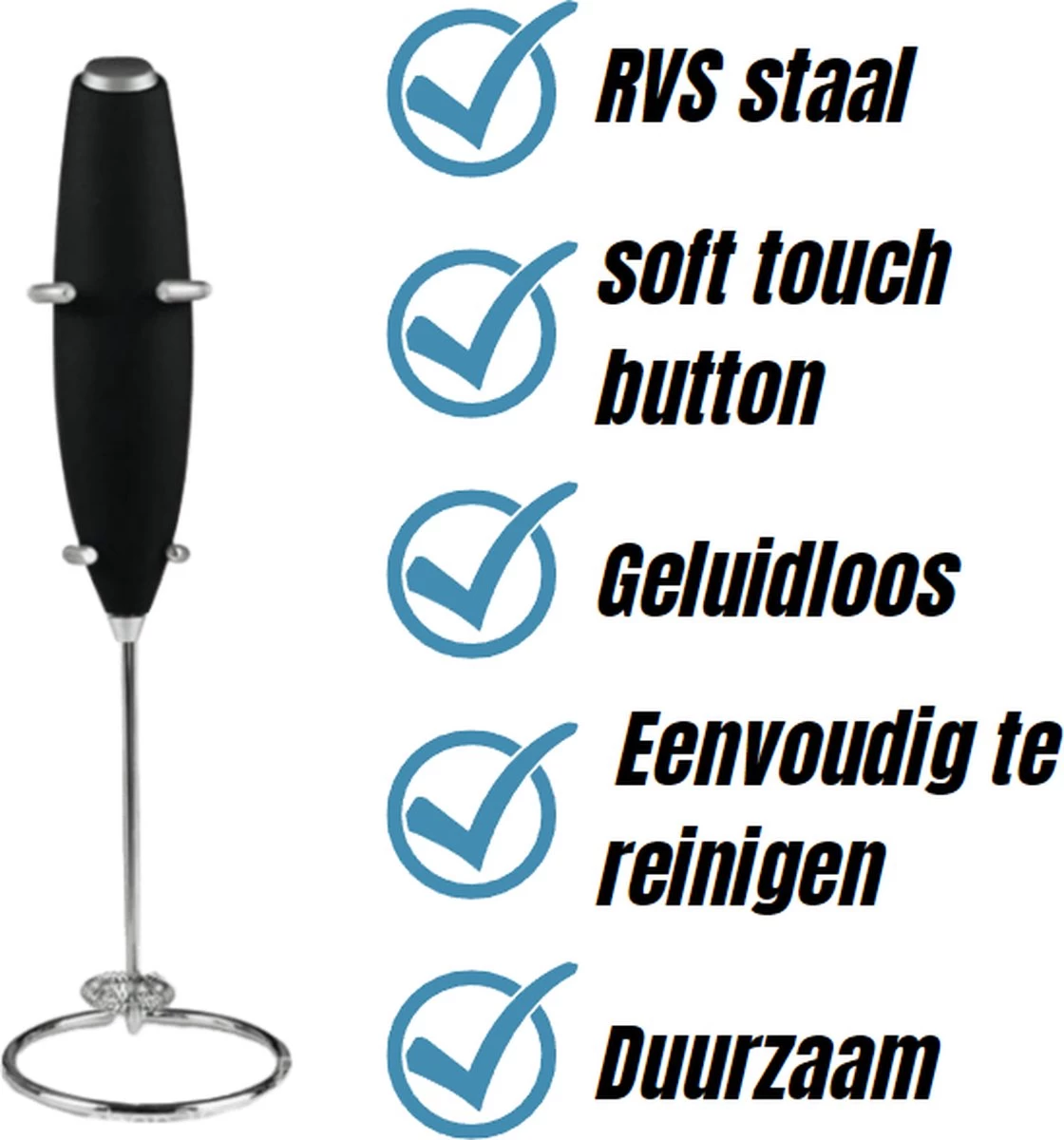 Mousseur à Lait Manuel Getnes® - Mousseur à Lait - Avec Piles 9 Mousseur à Lait Manuel Getnes® - Mousseur à Lait - Avec Piles – Image 7