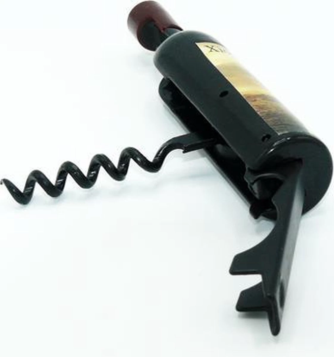 Couteau à Vin Edition Serveur - Couteau Sommelier - Tire - Bouchon à Vin - Ouvreur De Vin - Bières Ouvre - Ouvre - Bouteille - En Acier Inoxydable Et En Plastique - Zwart 6 Couteau à Vin Edition Serveur - Couteau Sommelier - Tire - Bouchon à Vin - Ouvreur De Vin - Bières Ouvre - Ouvre - Bouteille - En Acier Inoxydable Et En Plastique - Zwart – Image 4