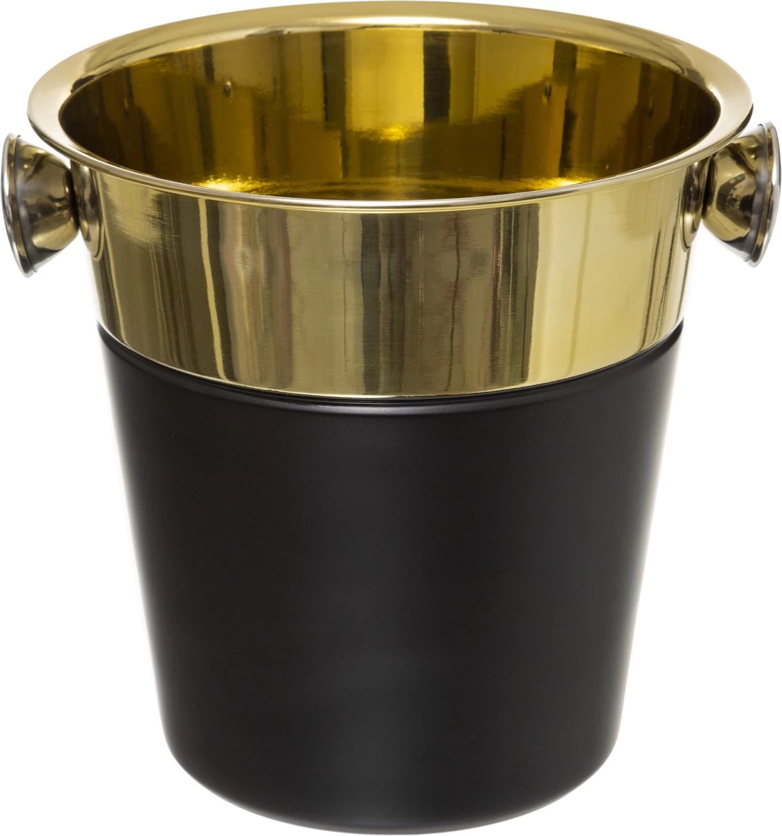 Seau à Champagne/seau à Glace Avec Cuillère à Glaçons - 3L - Noir/or - D24 Cm 5 Seau à Champagne/seau à Glace Avec Cuillère à Glaçons - 3L - Noir/or - D24 Cm – Image 3