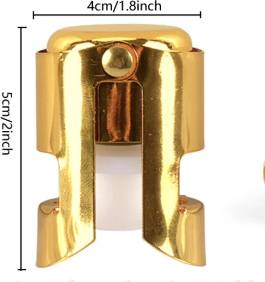 GG Kitchen - Valve à Champagne - Bouchon à Cava - Bouchon à Champagne - Valve à Bouteille - Or - 2 Pièces 5 GG Kitchen - Valve à Champagne - Bouchon à Cava - Bouchon à Champagne - Valve à Bouteille - Or - 2 Pièces – Image 3