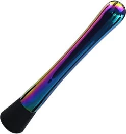 Doodadeals® | Presse à Cocktail De Luxe | Presse-purée Tonique | Muddler | Pilon Au Citroen | Cocktail Muddler | 21 Cm | ACIER INOXYDABLE | Arc En Ciel