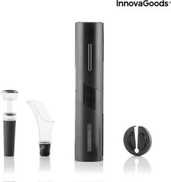 InnovaGoods Tire-Bouchon Électrique Ouvre-Vin Ensemble De Vin Électrique Avec Accessoires De Vêtements Pour Bébé Pour Le Vin - Coupe-Capsule Verseur De Vin Et Pompe à Vin -Dégustation Délicate 1130x1200 3