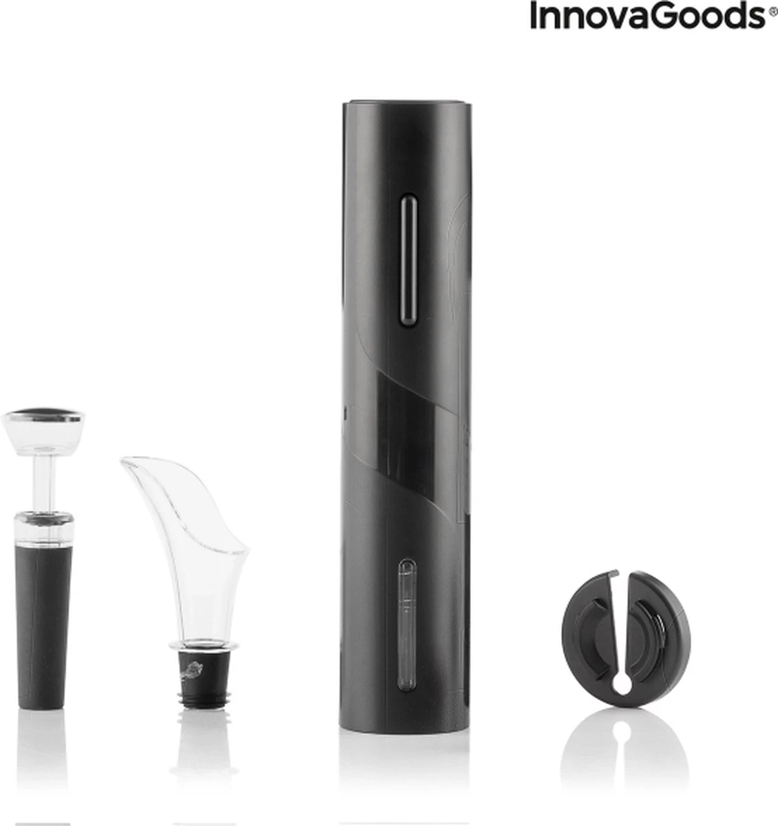 Innovagoods Tire-bouchon électrique - Ensemble Tire-bouchon - Accessoires Vin - Coupe-capsule - Bec Verseur - Bouchon à Vide 7 Innovagoods Tire-bouchon électrique - Ensemble Tire-bouchon - Accessoires Vin - Coupe-capsule - Bec Verseur - Bouchon à Vide – Image 5