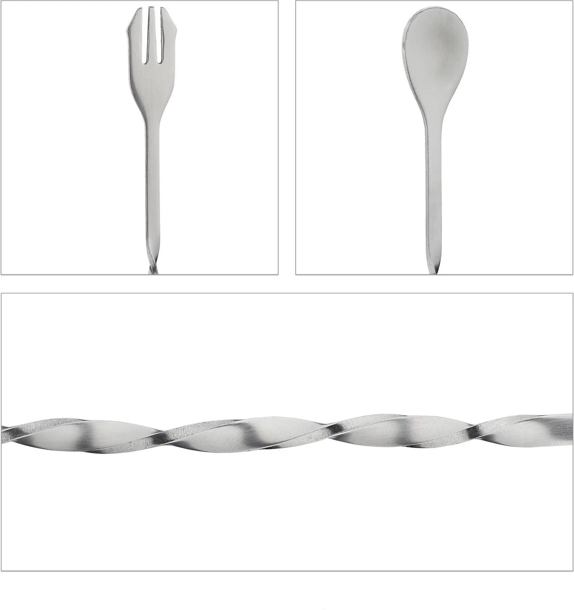 Relaxdays Pilon à Cocktail Et Cuillère De Bar - Pilon - Cuillère à Cocktail - 26 Cm - Goût Neutre 9 Relaxdays Pilon à Cocktail Et Cuillère De Bar - Pilon - Cuillère à Cocktail - 26 Cm - Goût Neutre – Image 7