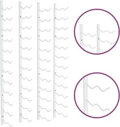 VidaXL Range-bouteilles Pcs Fixation Murale Pour 24 Bouteilles Fer Blanc 16 VidaXL Range-bouteilles Pcs Fixation Murale Pour 24 Bouteilles Fer Blanc -Dégustation Délicate 1135x1200 3