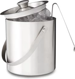 Relaxdays - Seau à Glace Avec Pince Et Couvercle 2 Litres - Seau à Glace Argenté - Acier Inoxydable -Dégustation Délicate 1135x1200 5