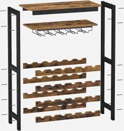 Nancy's Plaisance Casier à Vin Avec Porte-Verres - Porte-Vin - Porte-Bouteilles - Debout - Industriel - Marron Et Zwart - 66 X 30 X 100 Cm 18 Nancy's Plaisance Casier à Vin Avec Porte-Verres - Porte-Vin - Porte-Bouteilles - Debout - Industriel - Marron Et Zwart - 66 X 30 X 100 Cm -Dégustation Délicate 1137x1200 5