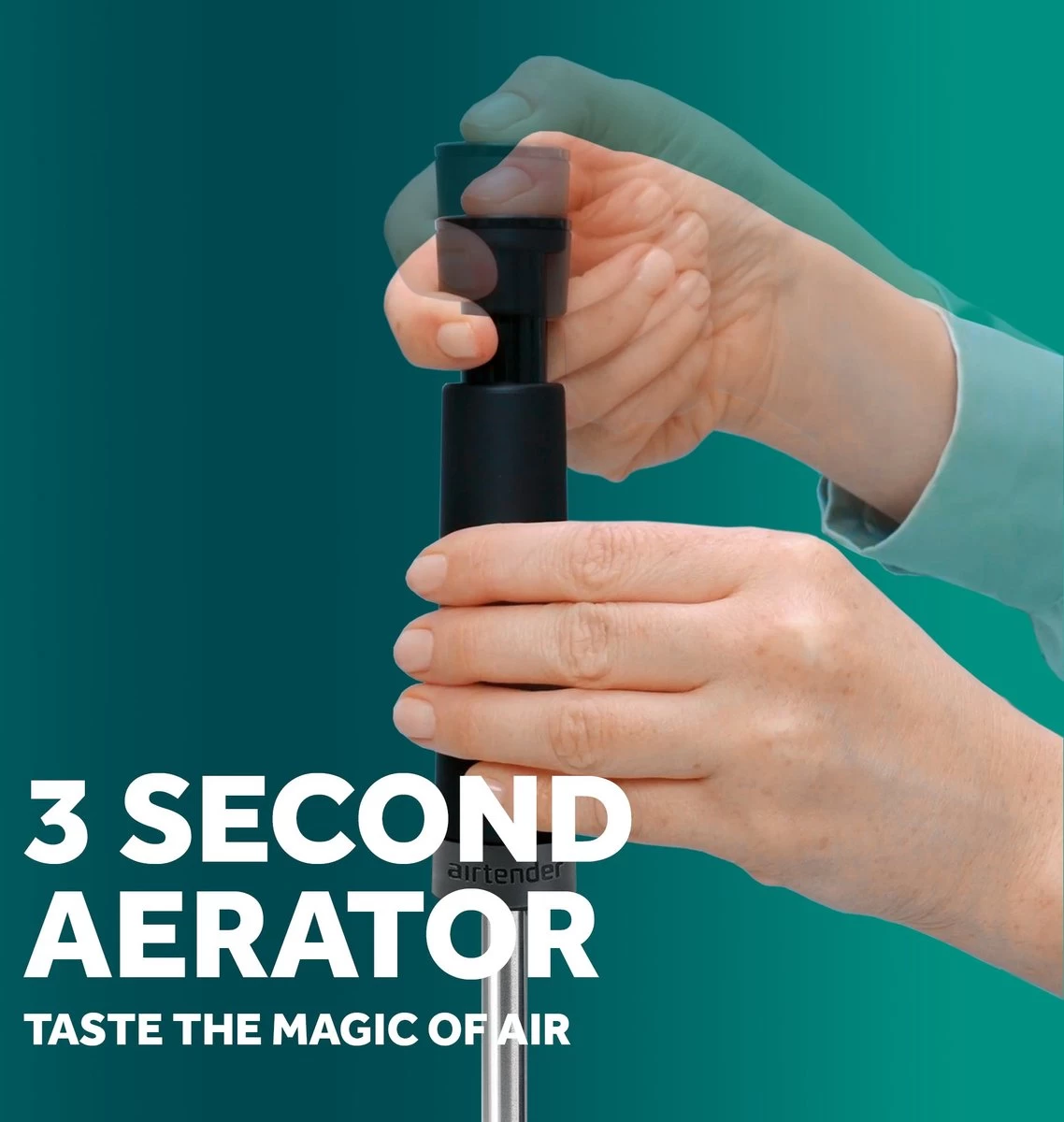 Aérateur De Vin En Acier Inoxydable Airtender - Décanteur - Plus De Goût - Sans BPA BPS - Coffret Cadeau 7 Aérateur De Vin En Acier Inoxydable Airtender - Décanteur - Plus De Goût - Sans BPA BPS - Coffret Cadeau – Image 5