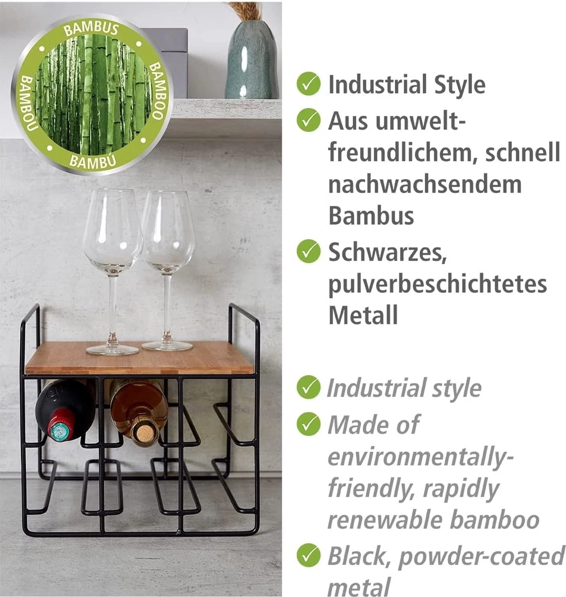 Casier à Vin, Stockage De Vin - Qualité Premium, Casier à Bouteilles De Vin, Porte-bouteille De Vin 6 Casier à Vin, Stockage De Vin - Qualité Premium, Casier à Bouteilles De Vin, Porte-bouteille De Vin – Image 4