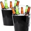 2x Seaux à Glace/seau à Bière Métal Noir - 6L - Seaux à Boissons - Refroidisseurs à Boissons - Refroidisseurs à Seaux à Vin 1 2x Seaux à Glace/seau à Bière Métal Noir - 6L - Seaux à Boissons - Refroidisseurs à Boissons - Refroidisseurs à Seaux à Vin -Dégustation Délicate 1140x1200
