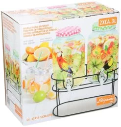 Cuisine Elegance - Distributeur De Boissons Double - Avec Support - 2x 3l 8 Cuisine Elegance - Distributeur De Boissons Double - Avec Support - 2x 3l -Dégustation Délicate 1141x1200 2
