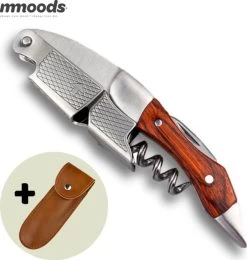 Mmoods Wine Opener - Couteau De Serveur à Rainure Fendue - Couteau Sommelier - Cadeau - Tire-bouchon à Vin