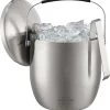 SILBERTHAL Grand Seau à Glace 3 Litres Avec Couvercle Et Pince - Inox - Double Paroi Isotherme - Bac à Glaçons -Dégustation Délicate 1143x1200 1
