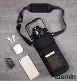 Gourde 2 Litres + Housse Et Sangle De Transport Pour Téléphone, Airpods Et Clés - Gourde Sport - Gourde Sport - Gourde -Dégustation Délicate 1143x1200 6