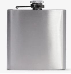Hip Flask Acier Inoxydable - Argent - Acier Inoxydable - 9 X 2 X 10 Cm - Boisson - Bouteille - Bouteille - Gourde - Hip Flask