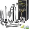 Set Shaker à Cocktail Acier Inoxydable - 22 Pièces - Argent -Dégustation Délicate 1147x1200 6